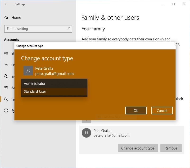 how to add another user windows 10
